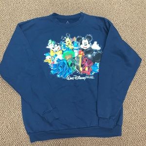 Walt Disney world navy crew neck sweatshirt